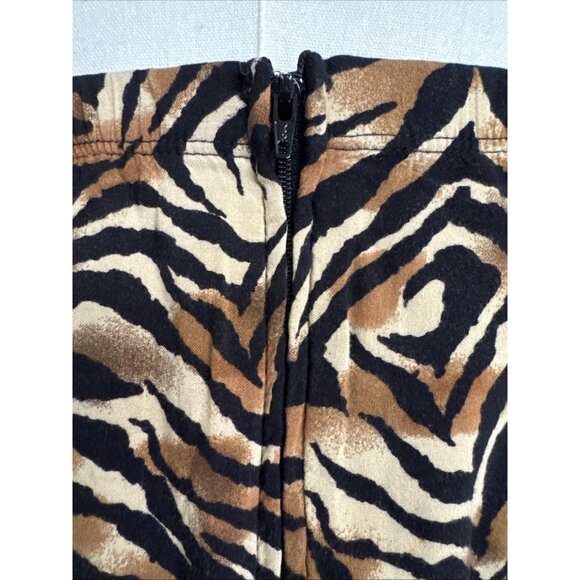 EUC Vintage Torrid Retro Boho Leopard Sweetheart Tank Dress Brown Tan Size 16 - Picture 7 of 13